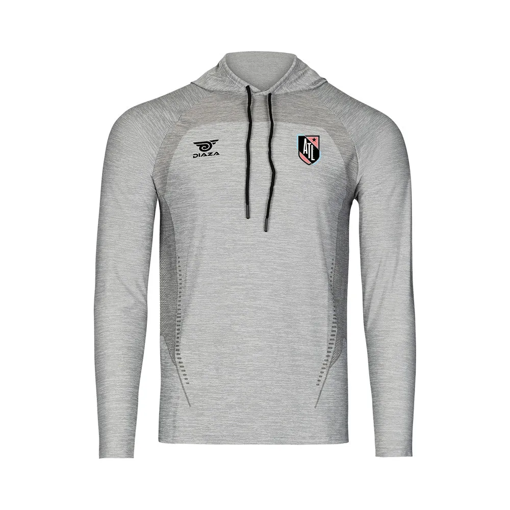 Athletic United  Suba Hooded Long Sleeve Light Gray