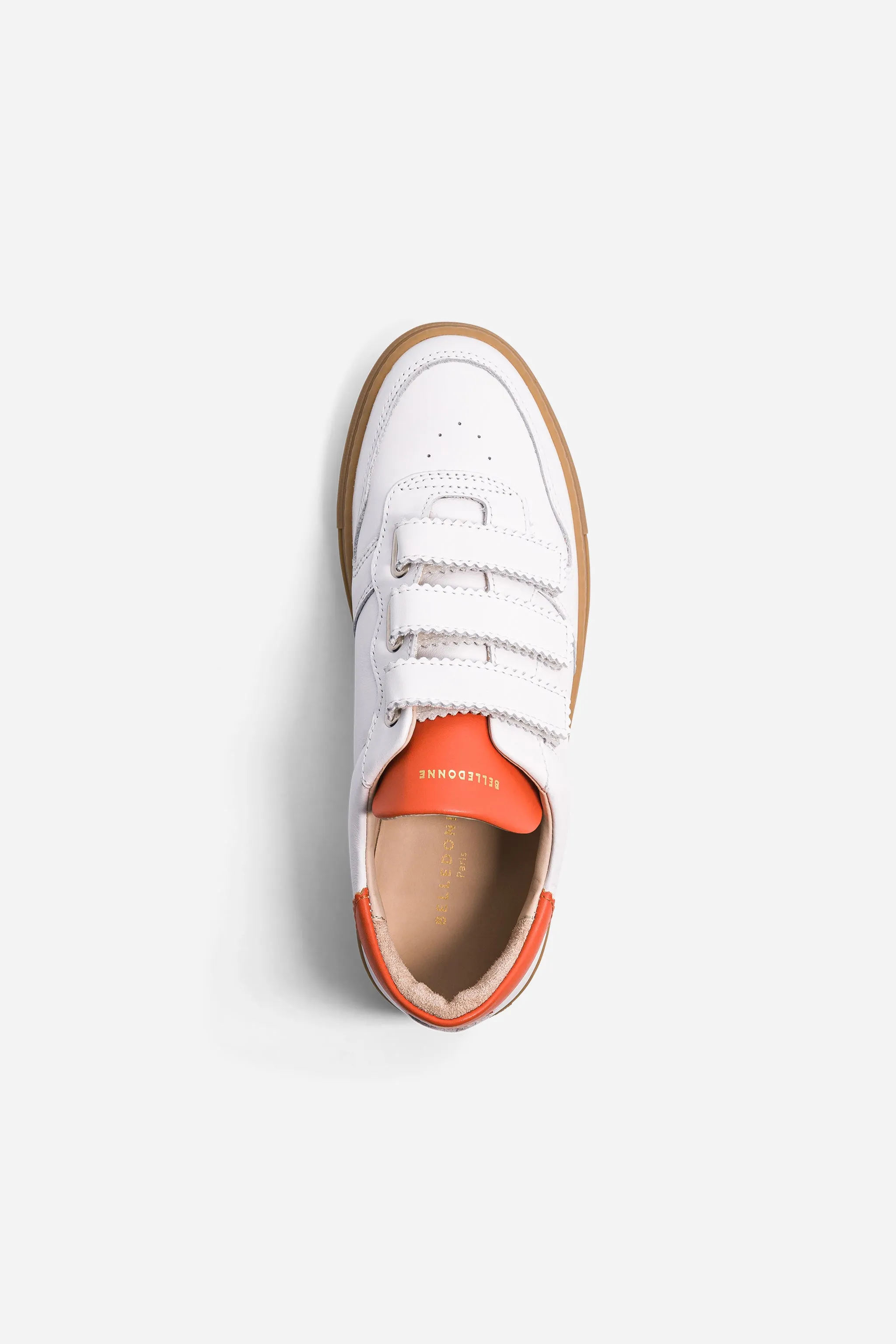 B0 Velcro - White / Orange