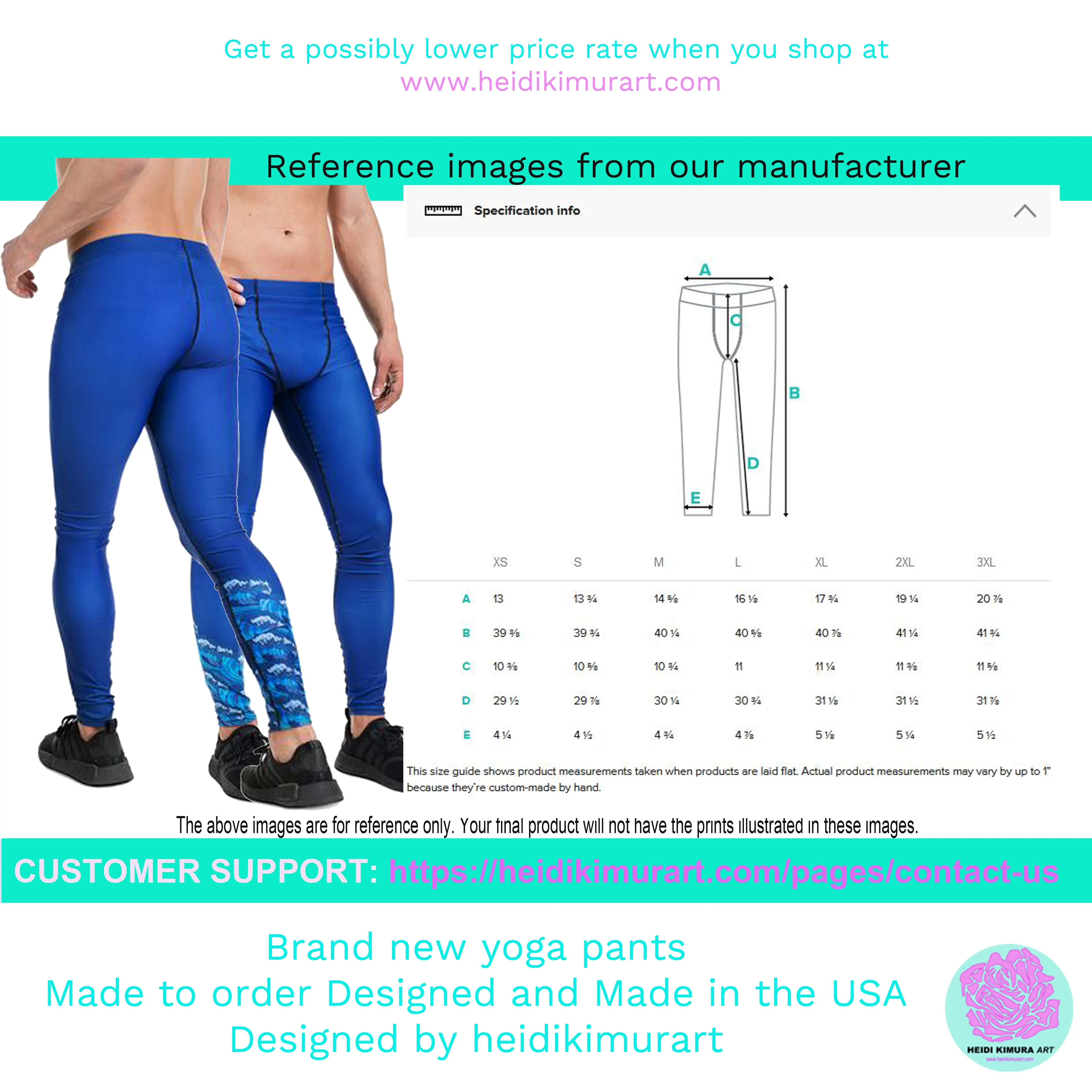 Blue Marble Print Meggings, Designer Abstract Premium Men's Leggings-Made in USA/MX/EU