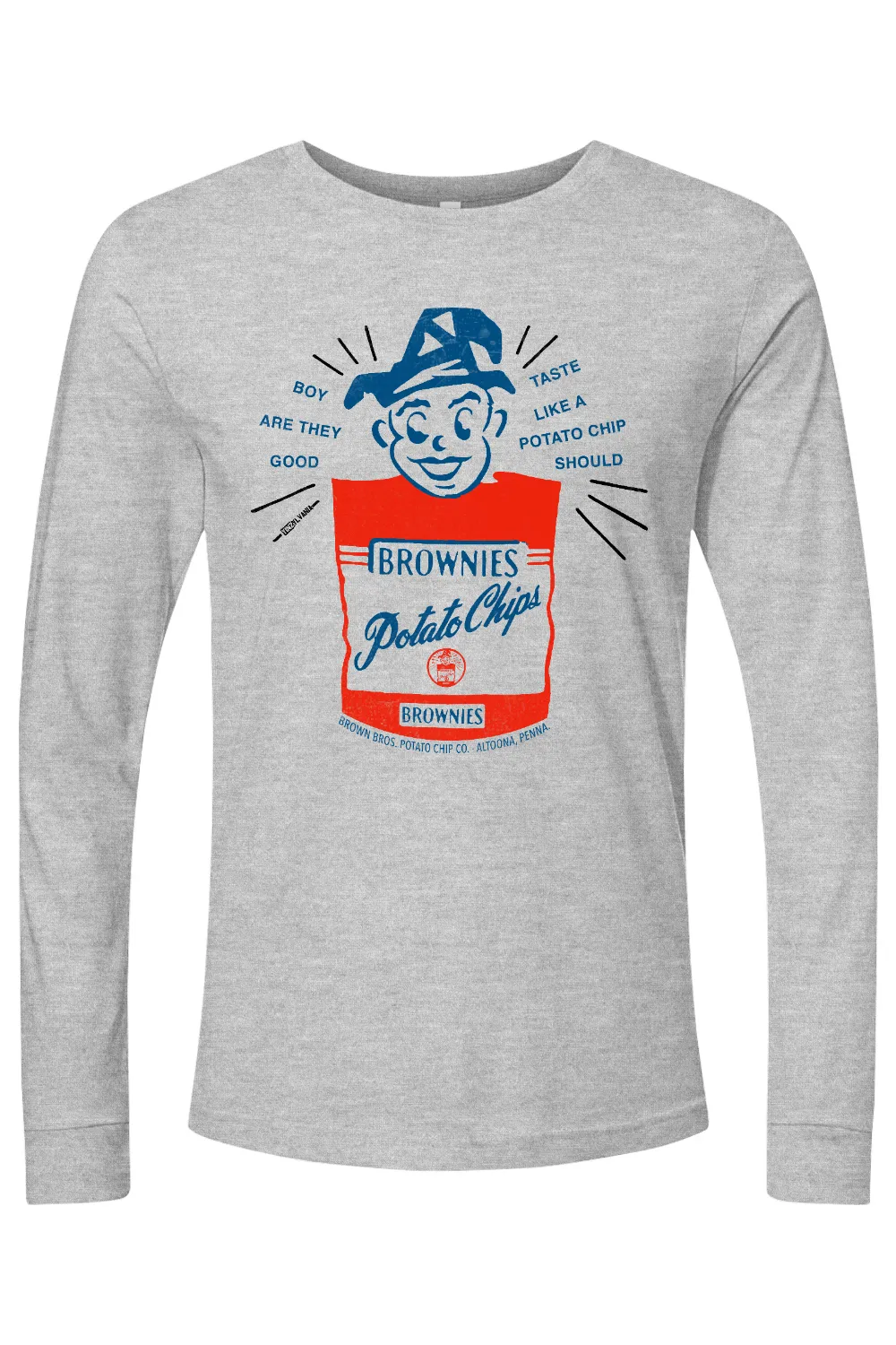 Brownie's Potato Chips - Altoona, PA - Long Sleeve Tee