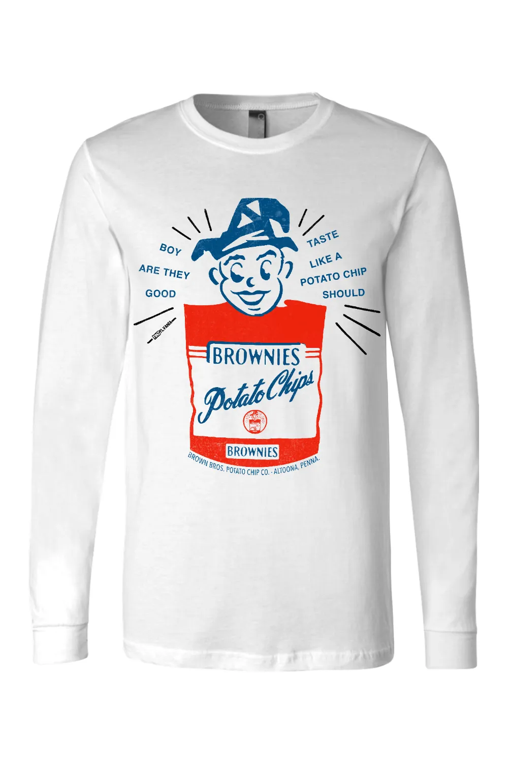 Brownie's Potato Chips - Altoona, PA - Long Sleeve Tee