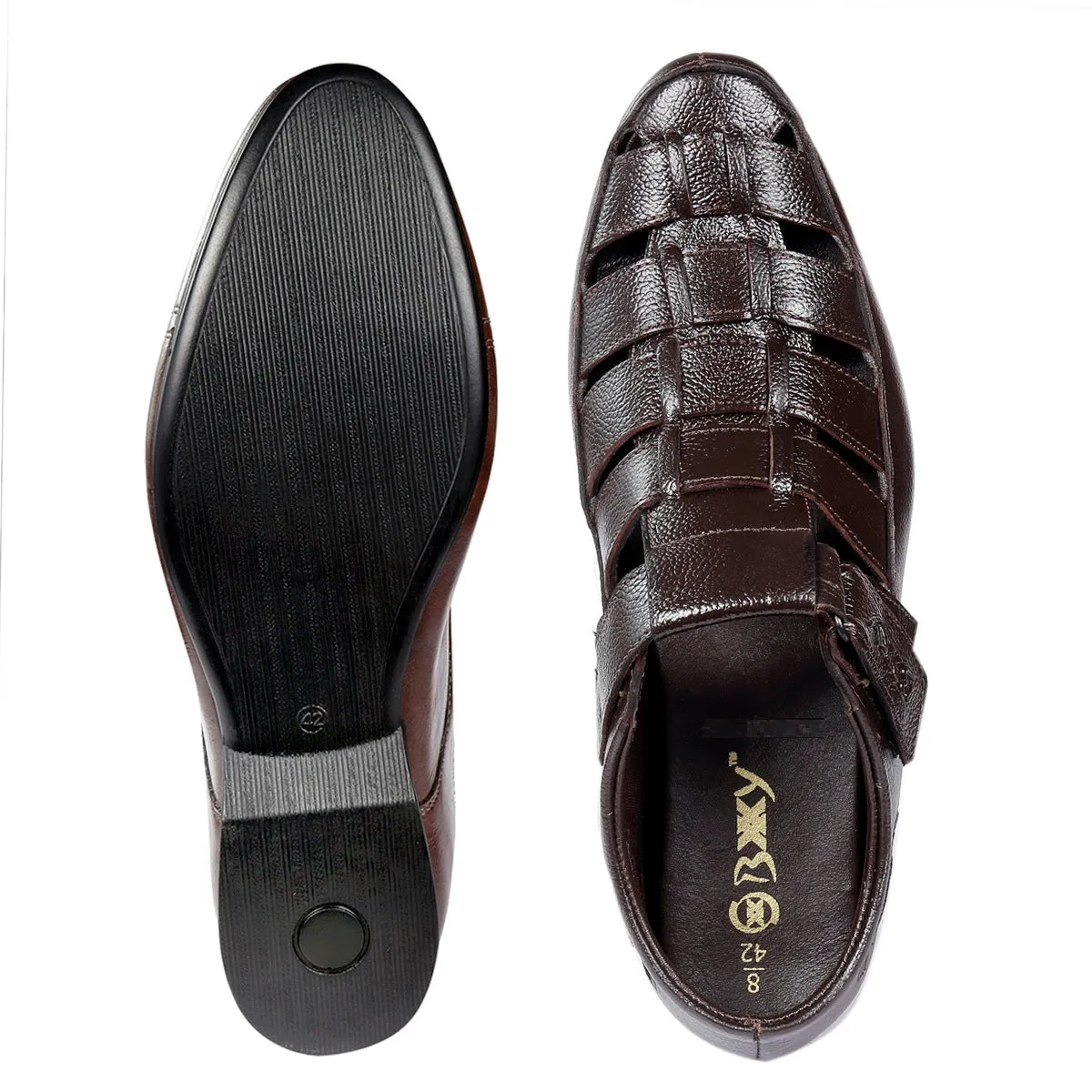 BXXY 3 Inch Hidden Height Increasing Casual Roman Sandals For Men