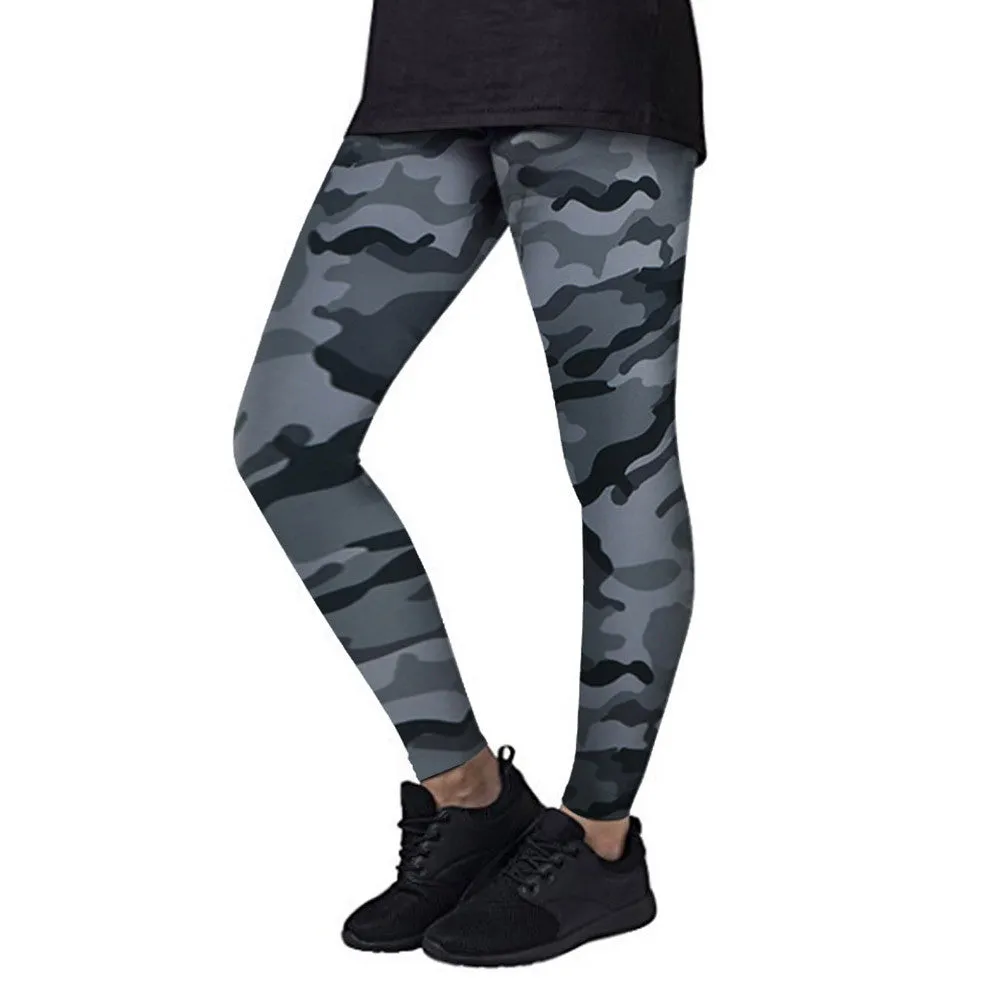 Camouflage Yoga Workout Athletic Leggings