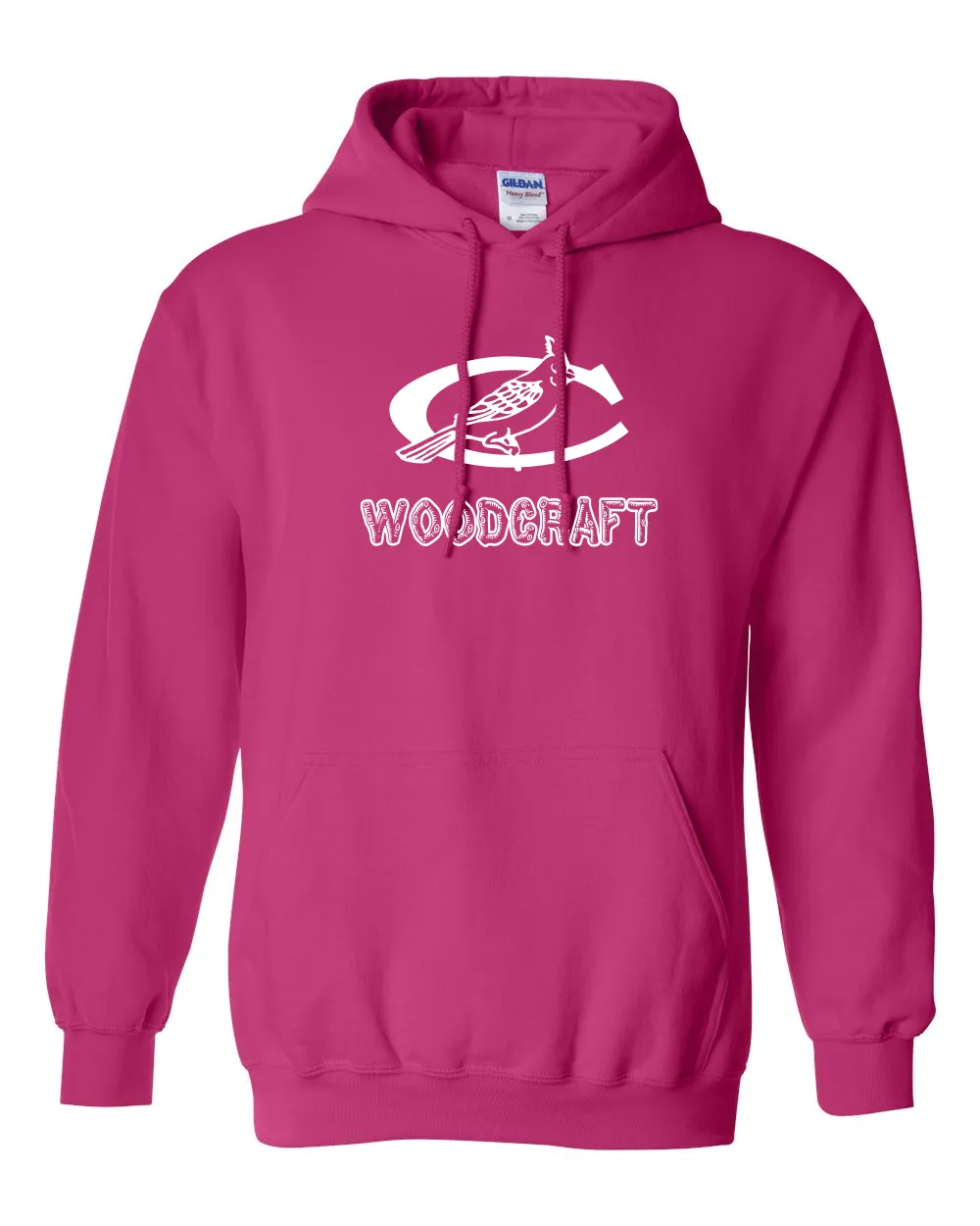 Cardinal Woodcraft Hoodie - Bright Pink