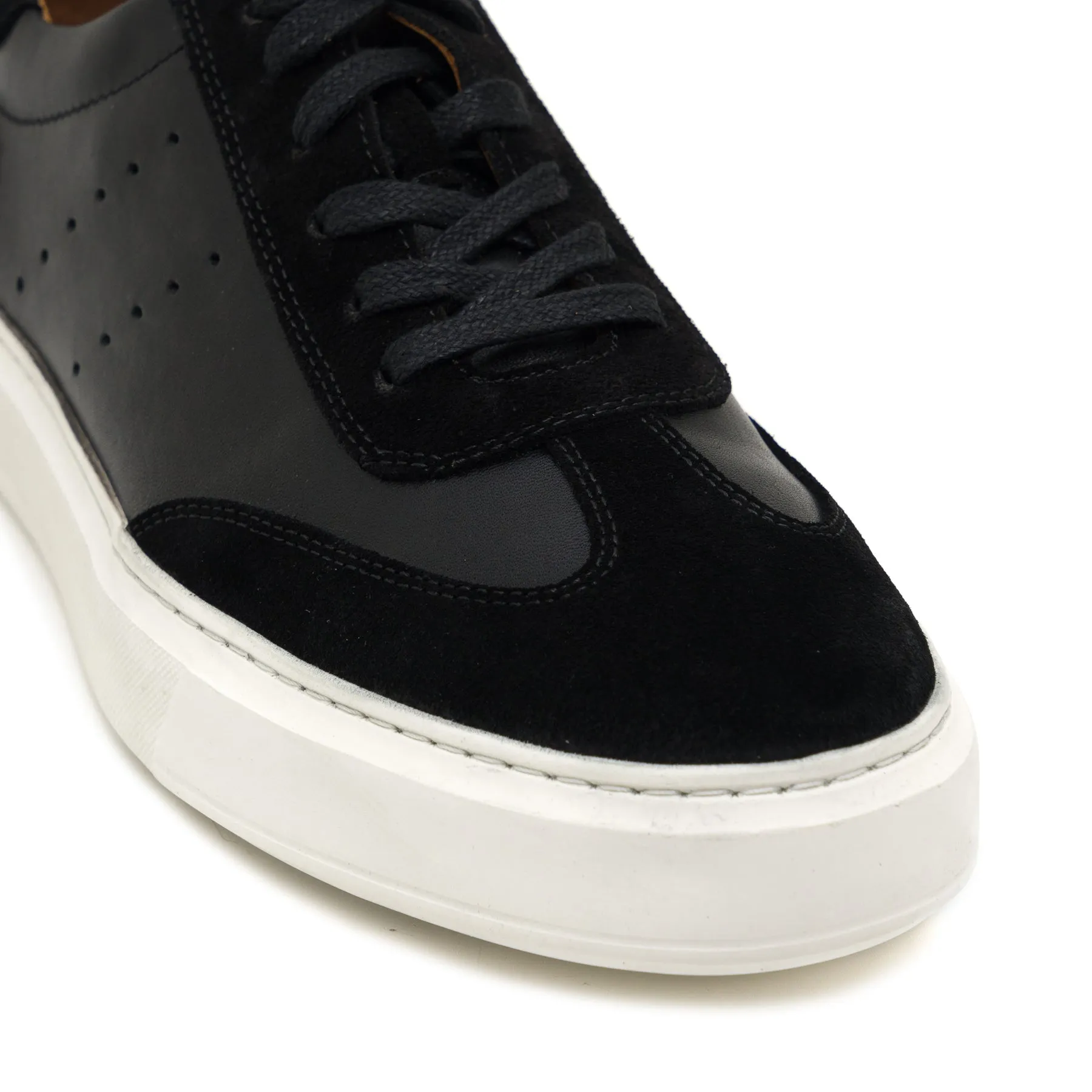 Castel Black Suede Sneaker