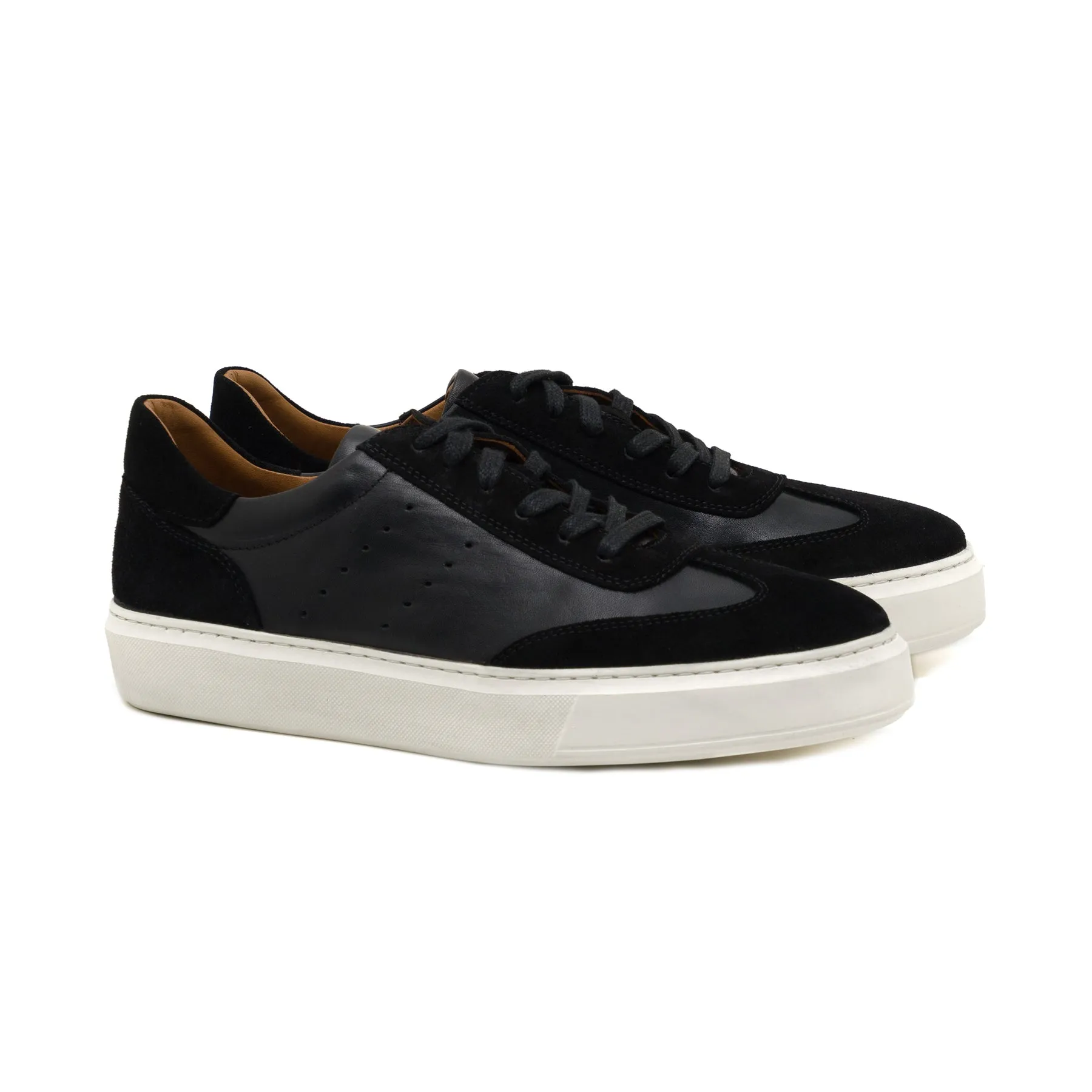 Castel Black Suede Sneaker