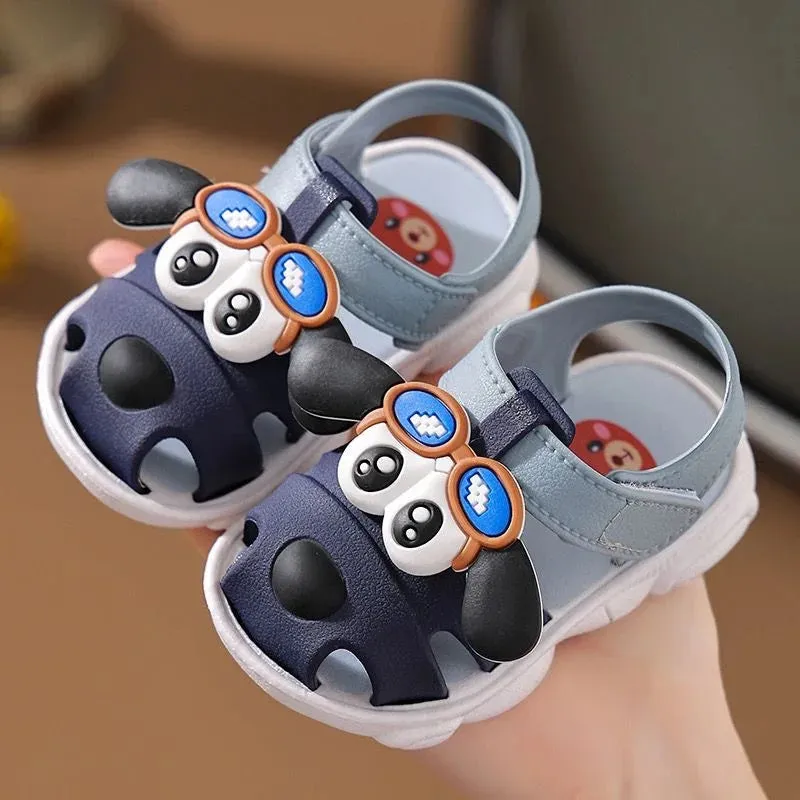 Children's baby sandals new boys cartoon cute baby soft bottom non-slip baby step shoes girls outdoor casual kids Baotou shoes