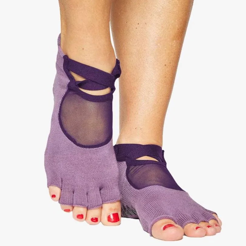 Clean Cut Toeless Grip Sock - Grape Jam