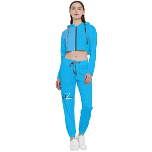 Cropped Zip Up Lounge Set