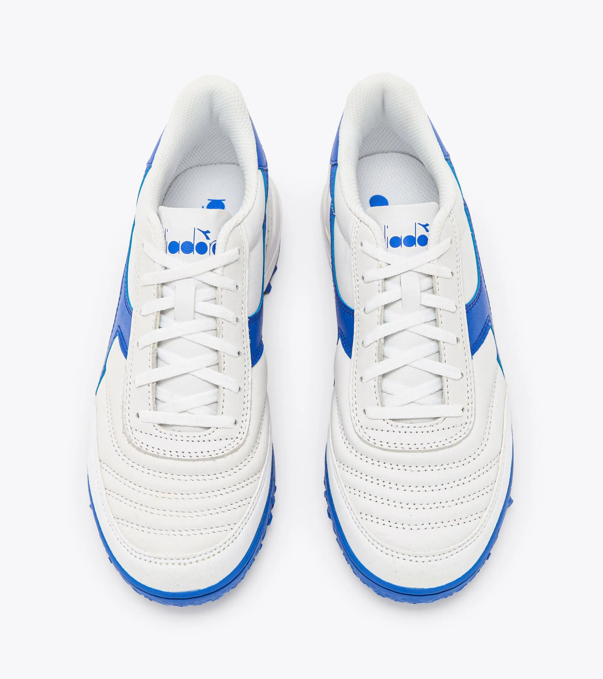 Diadora Calcetto II LT Turf Soccer Shoe - White/Royal Blue