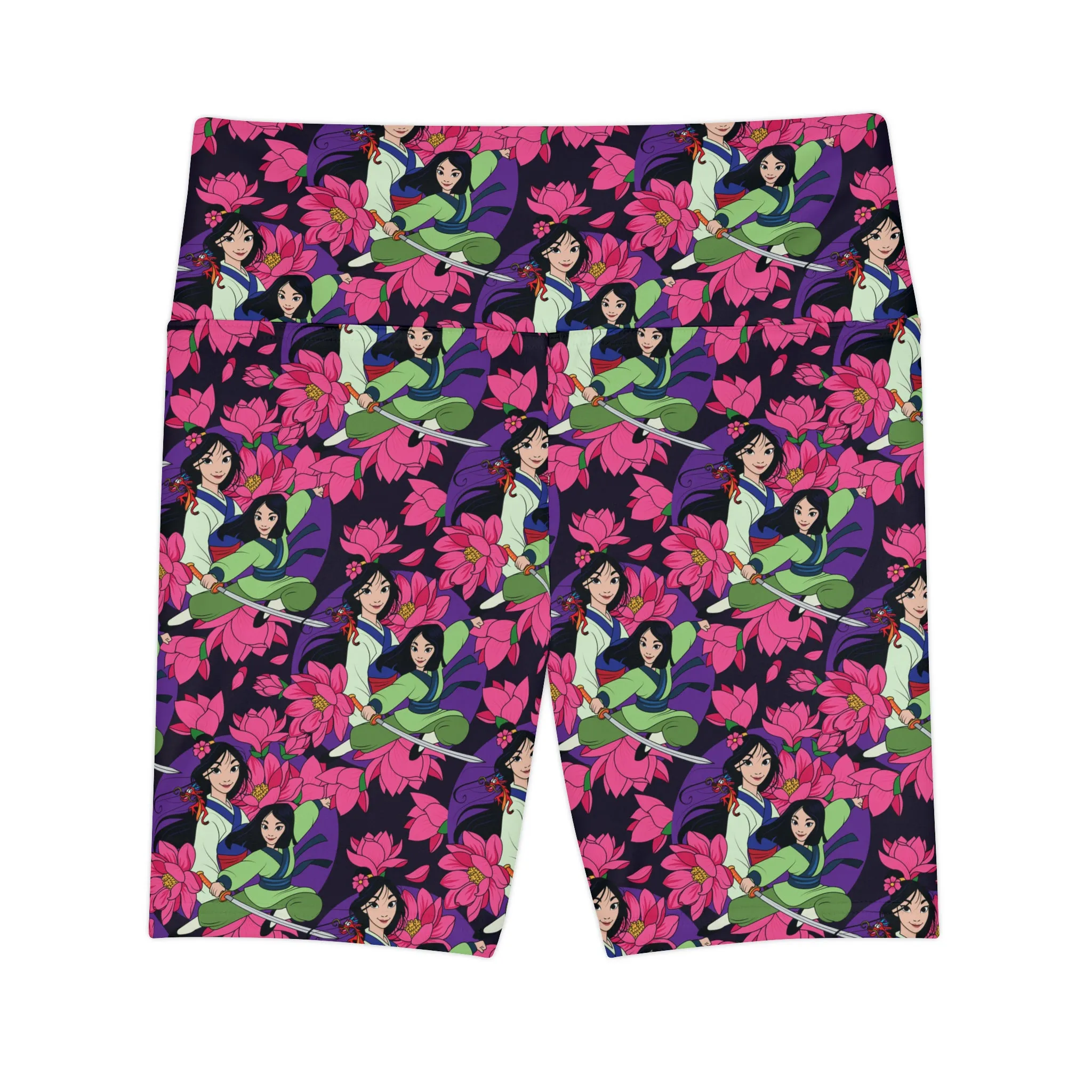 Disney Mulan Blooming Flowers Women's Athletic Workout Shorts