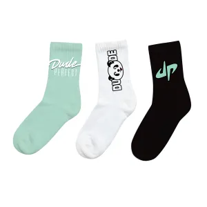 DP Athletic Rib Socks - Assorted 3-Pack