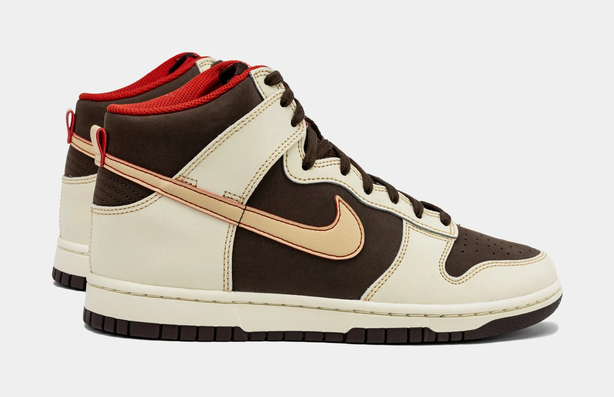 Dunk High SE Baroque Brown Mens Lifestyle Shoes (Baroque Brown/Sesame/Coconut Milk/Mystic Red)