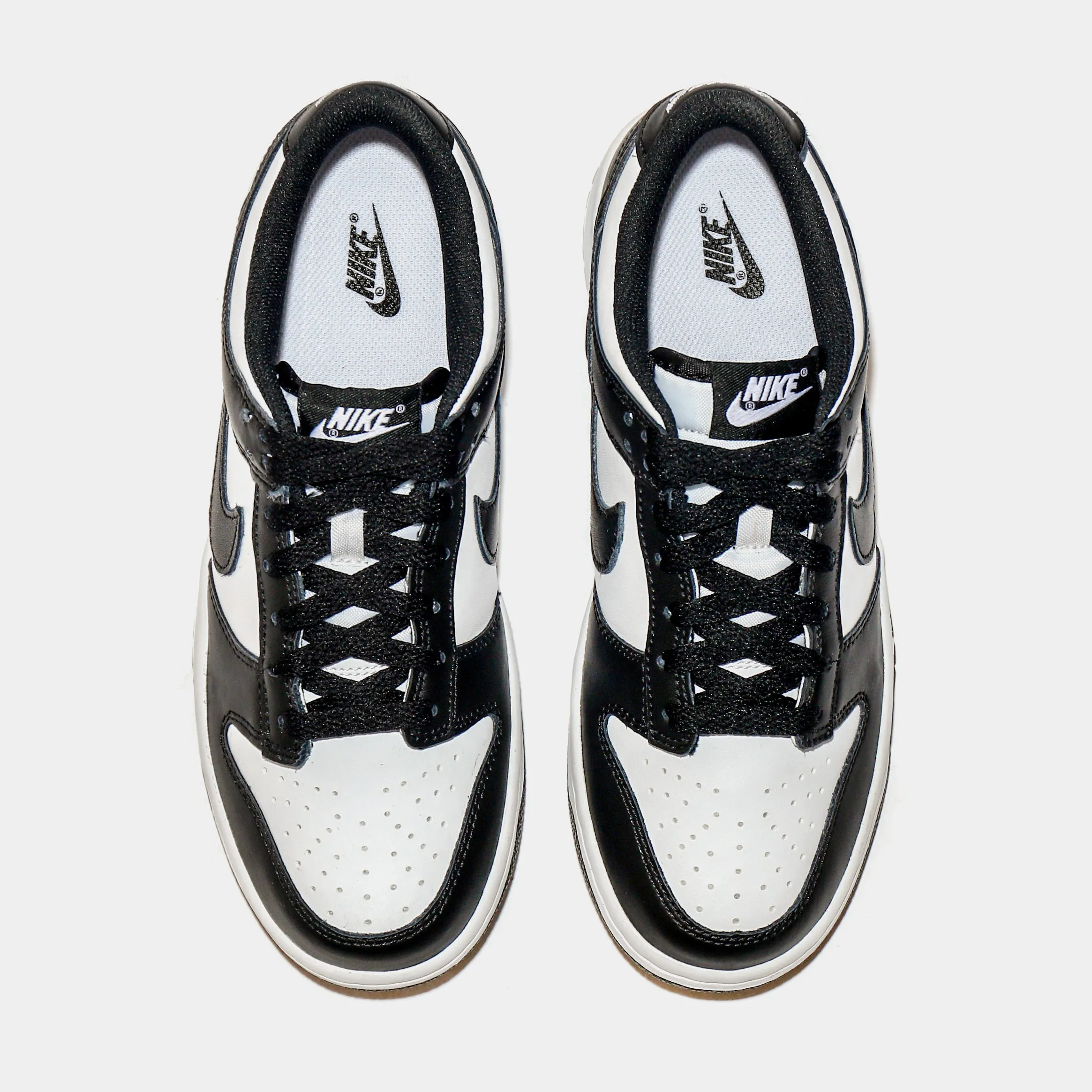 Dunk Low Retro Black White Grade School Lifestyle Shoes (White/Black) Free Shipping