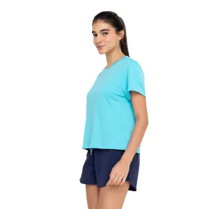 Equipe Women's TECH-DRY Athletic T-Shirt Aqua