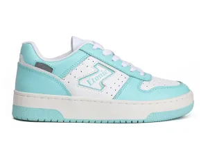 Etonic THE DREAM sneakers in white and turquoise leather.