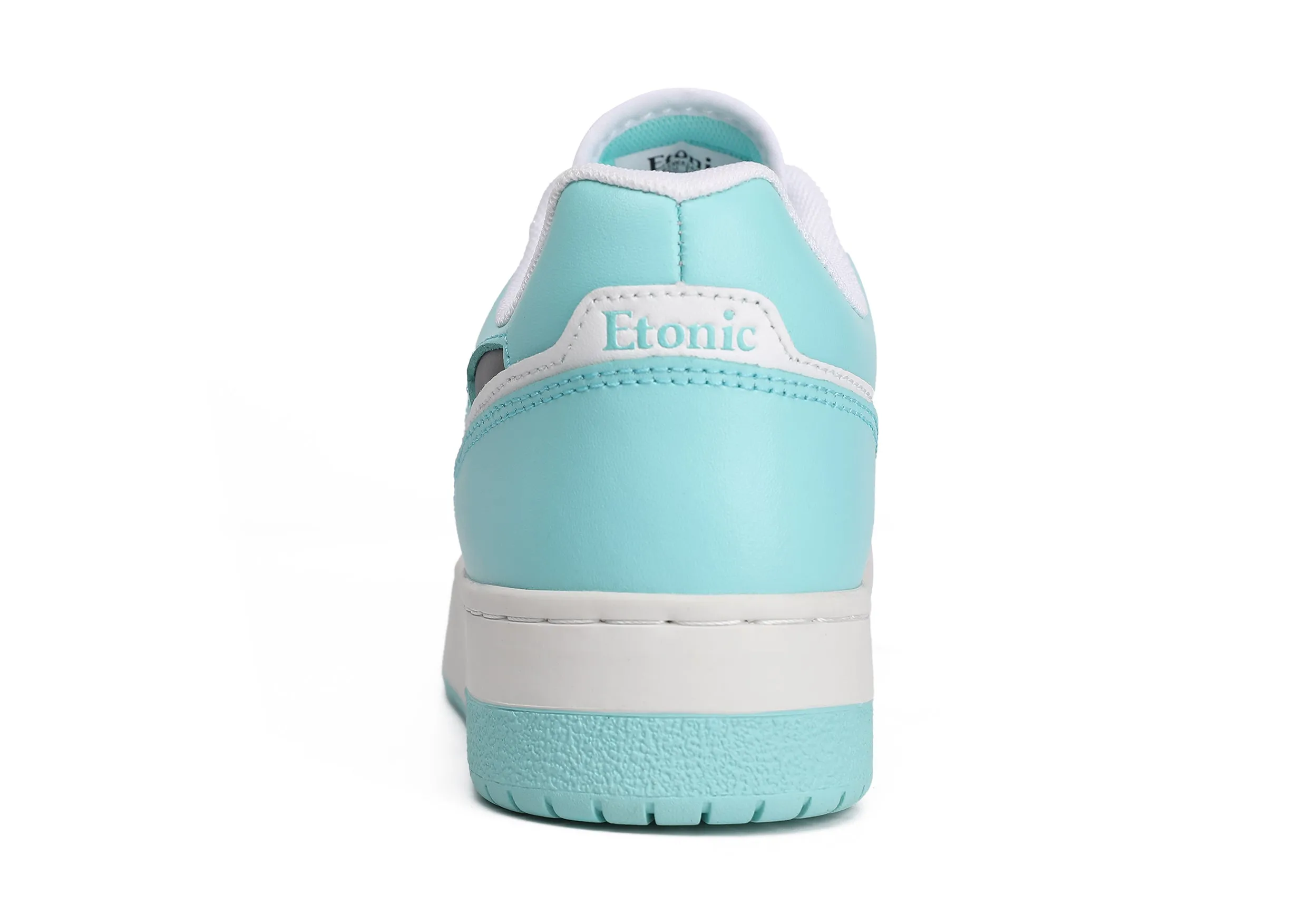 Etonic THE DREAM sneakers in white and turquoise leather.