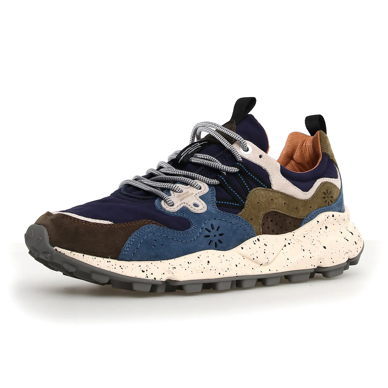 Flower Mountain Yamano 3 Sneaker (Men) - Light Brown/Light Blue/Violet