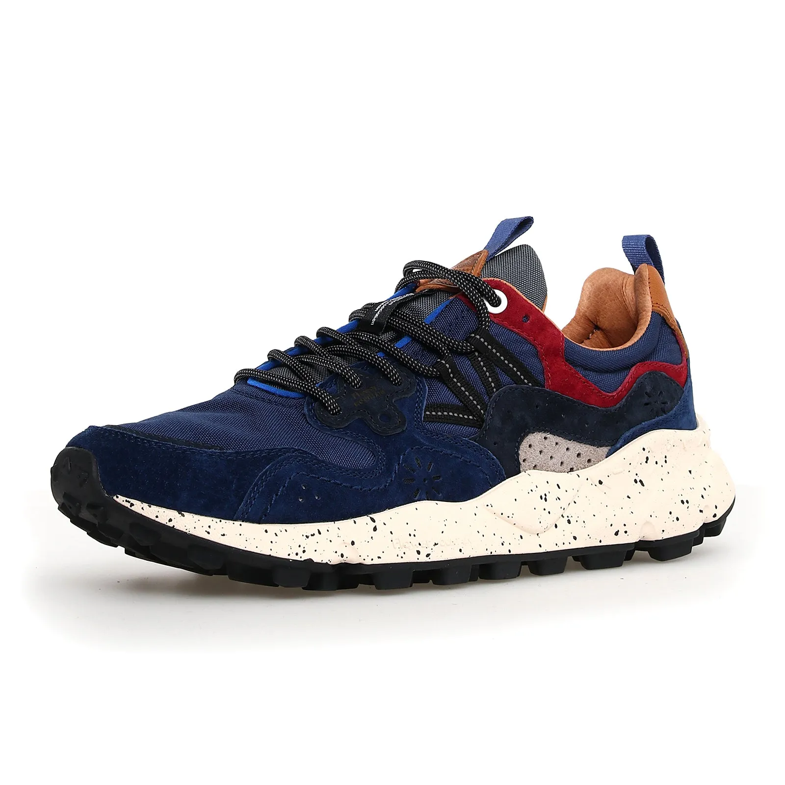 Flower Mountain Yamano 3 Sneaker (Men) - Light Navy/Orange