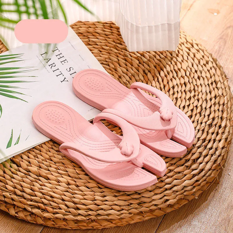 Folding Slipper Travel Portable Flip-flops Indoor And Outdoor Soft Sole Beach Hotel Couple Shoes Lazy Slippers