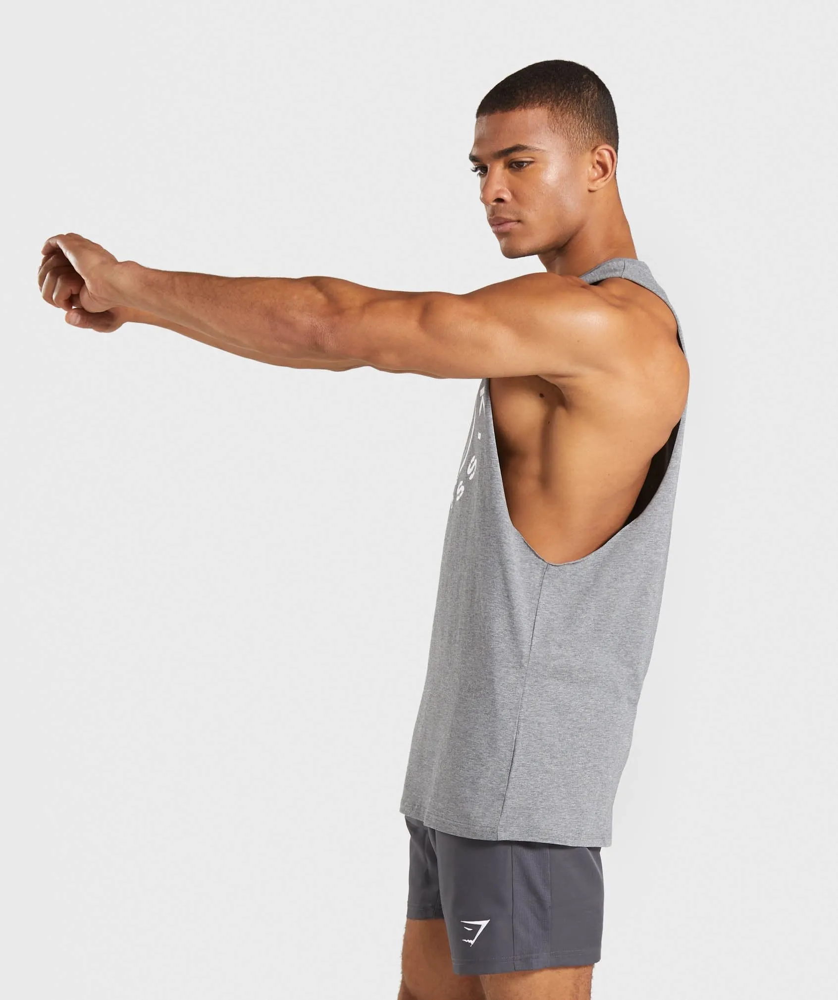 Gymshark Legacy Drop Armhole Tank - Grey Marl