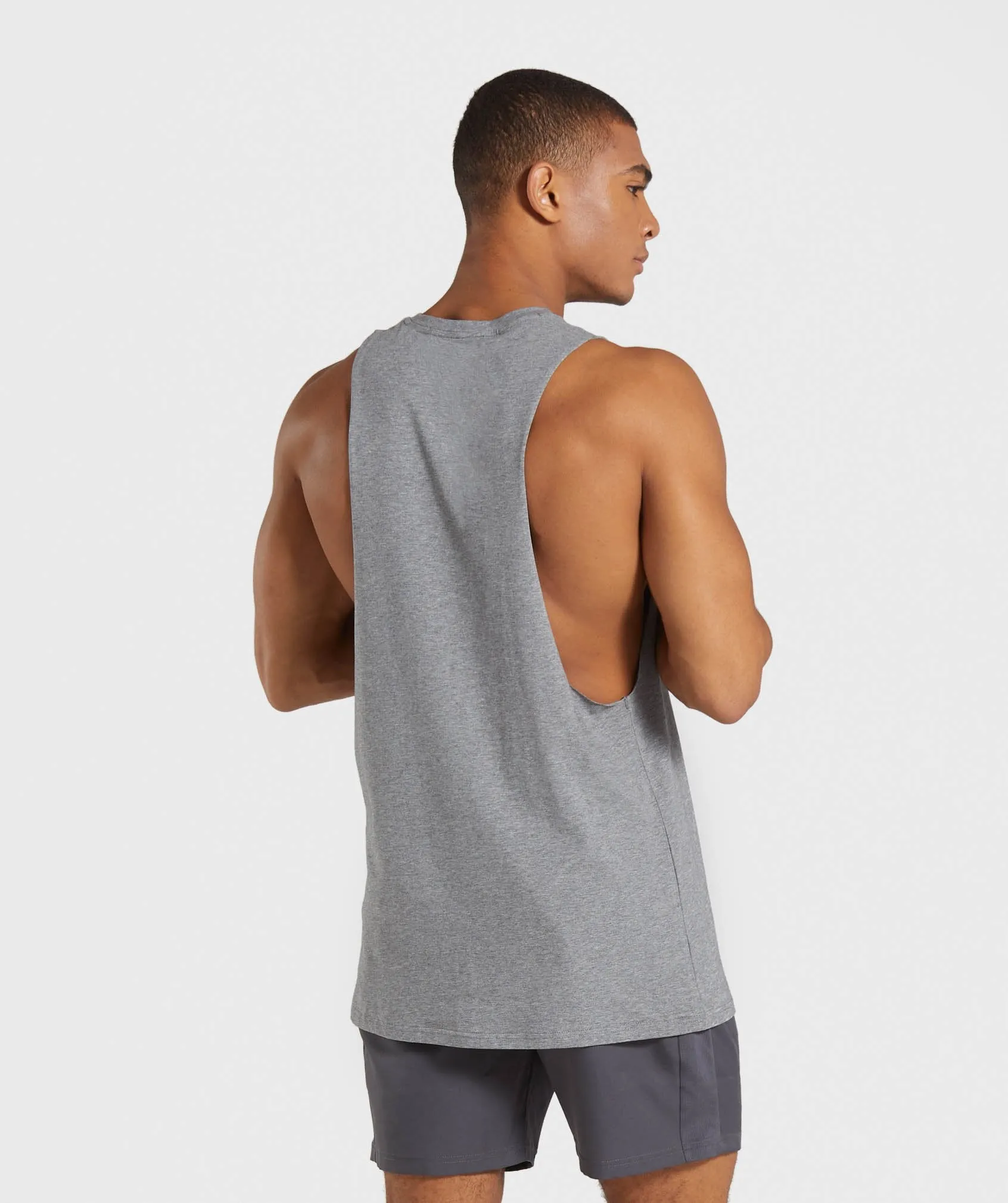 Gymshark Legacy Drop Armhole Tank - Grey Marl