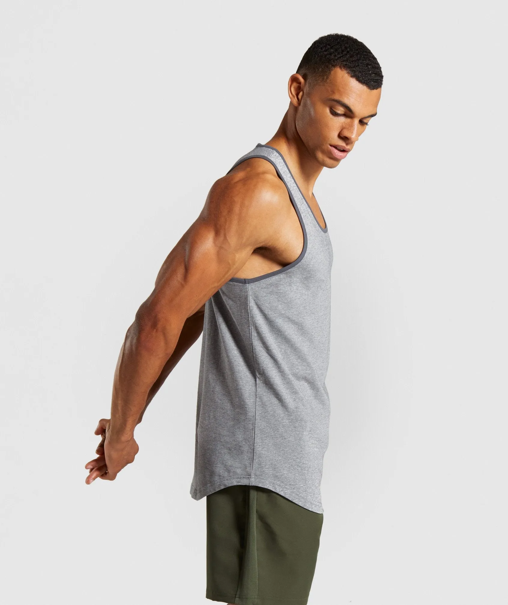 Gymshark Legacy Luxe Tank - Grey Marl