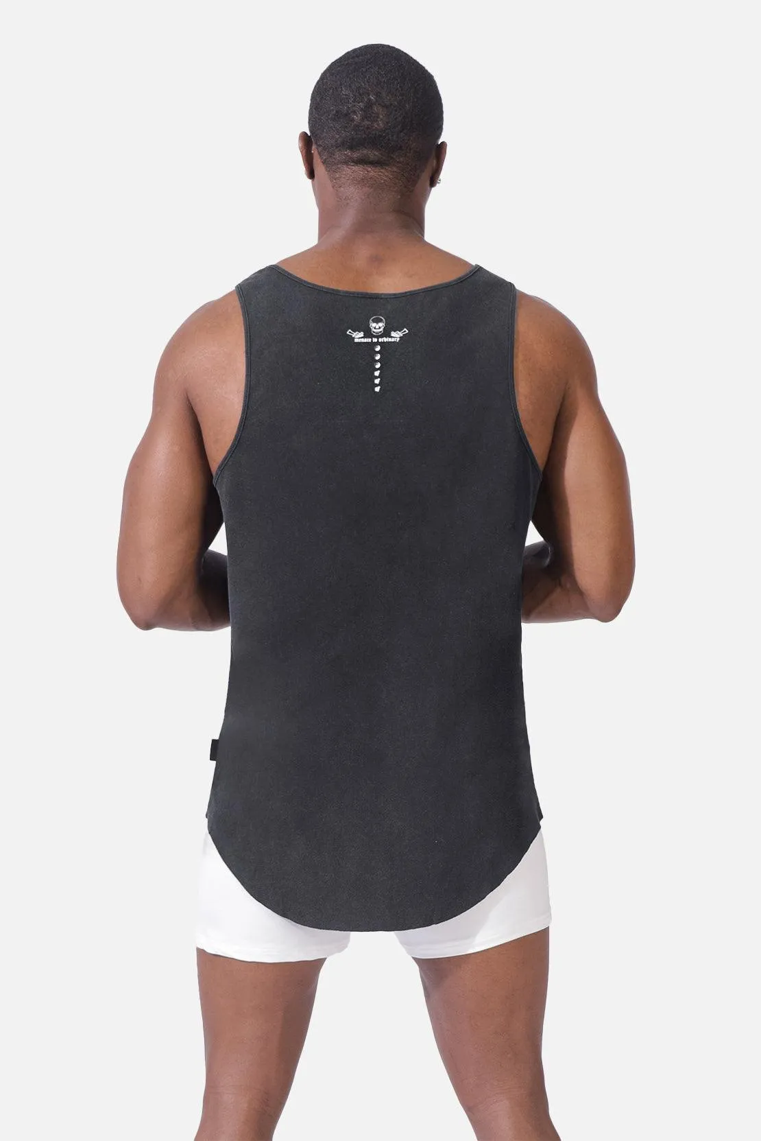 Heavy Duty Workout Tank Top - Washed Black