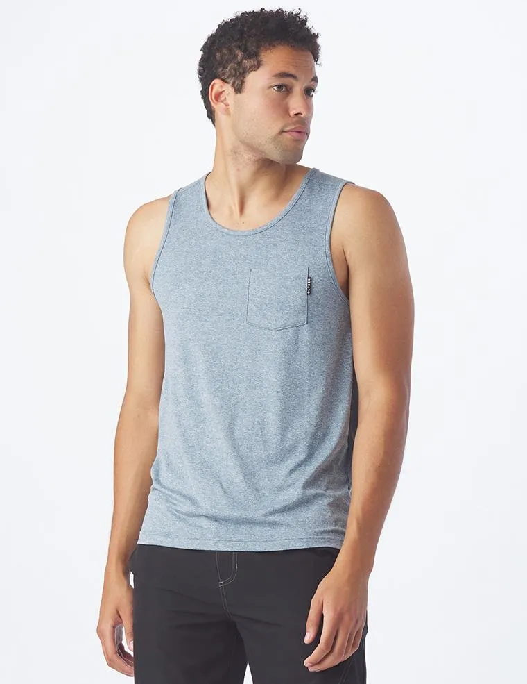 Highland Tank: Denim Blue Heather