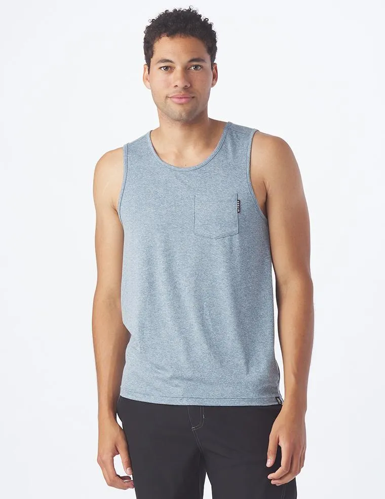 Highland Tank: Denim Blue Heather