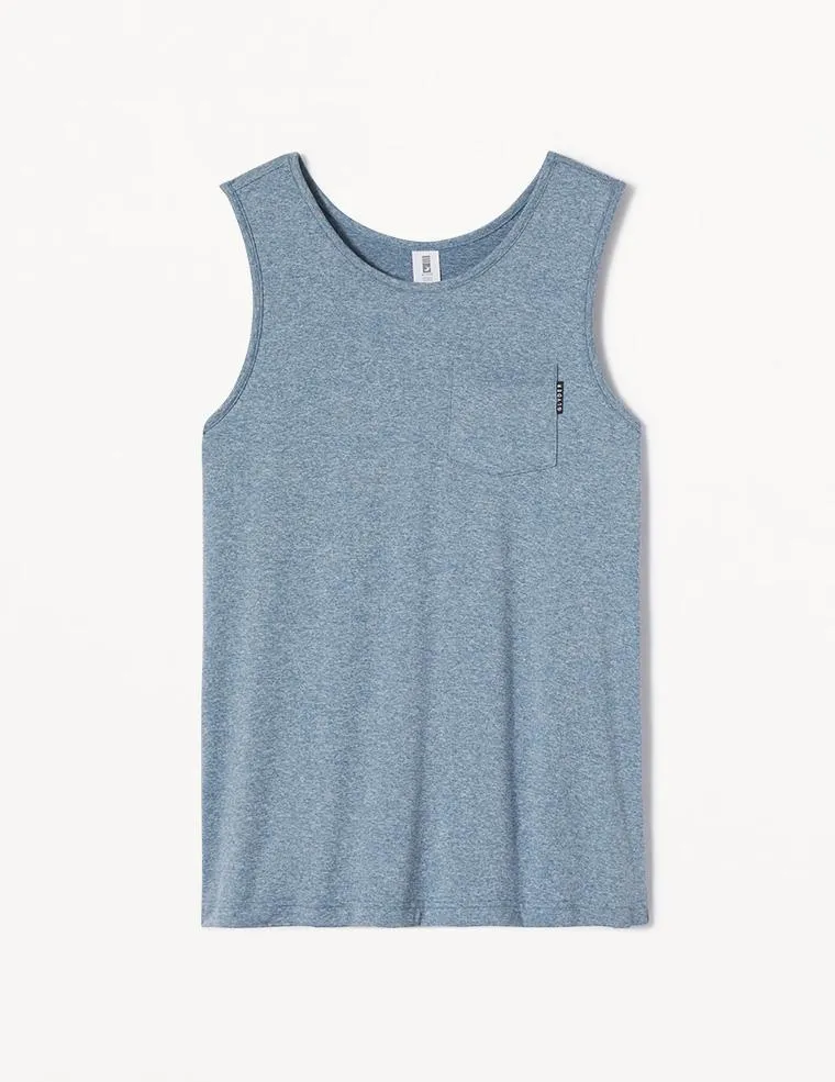 Highland Tank: Denim Blue Heather