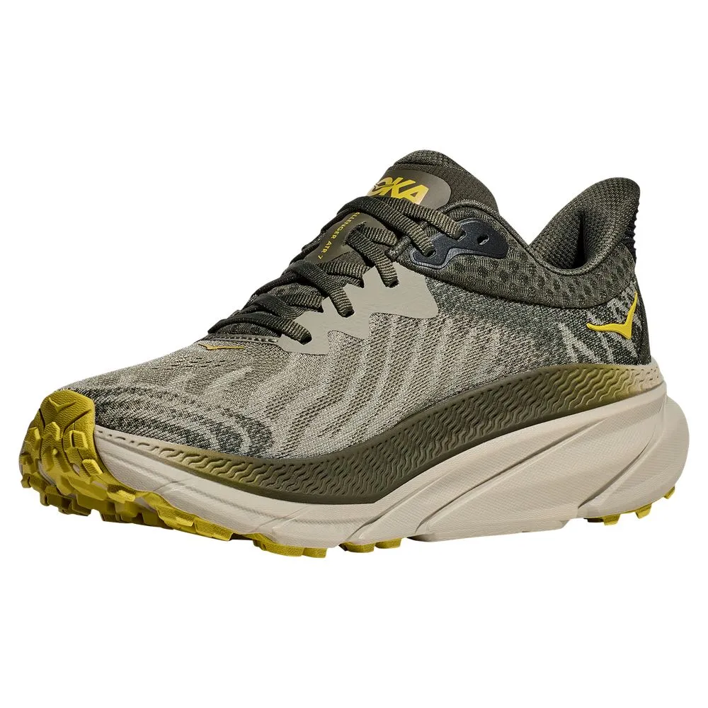 Hoka 1134497-OZF Challenger ATR 7 Trail Running Shoes for Men - Olive Haze/Forest Cover - 13M