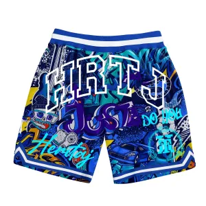 JUST DO YOU-GRAFFITI PRINT-BASKETBALL SHORTS