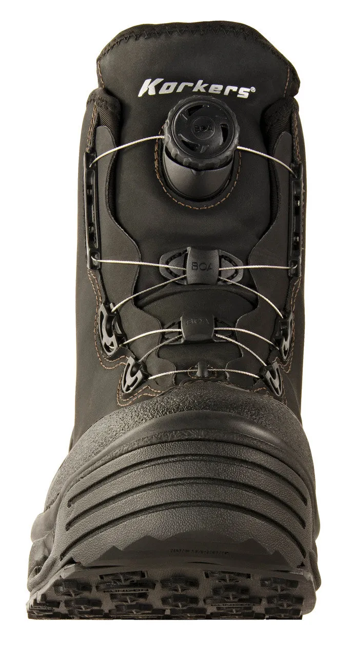 Korkers Devil's Canyon Wading Boots with Kling-On & Studded Kling-On Soles - Black