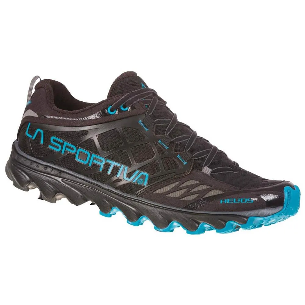 La Sportiva Helios SR Mens Trail Running Shoe - Black/Tropic Blue - Clearance