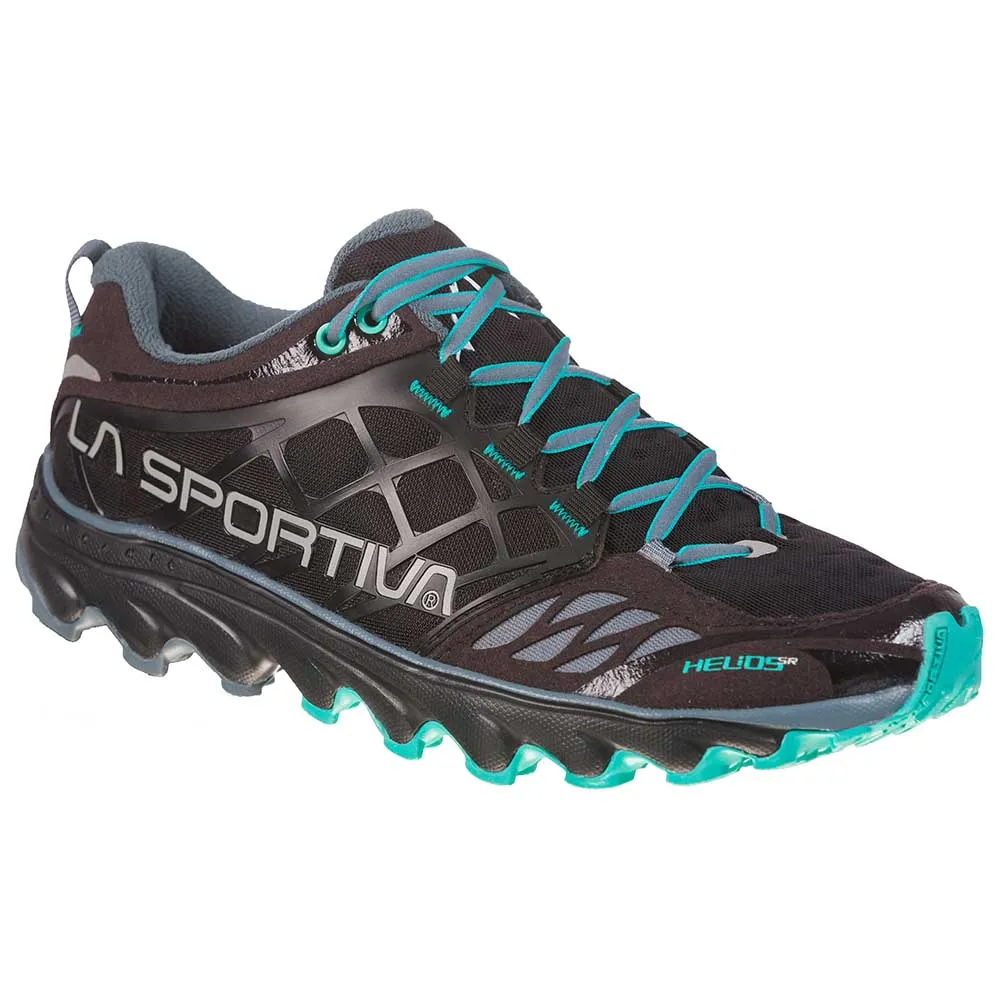 La Sportiva Helios SR Womens Trail Running Shoe - Black/Aqua - Clearance