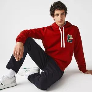 Lacoste Men’s Pennants L Badge Hooded Cotton Fleece Sweatshirt