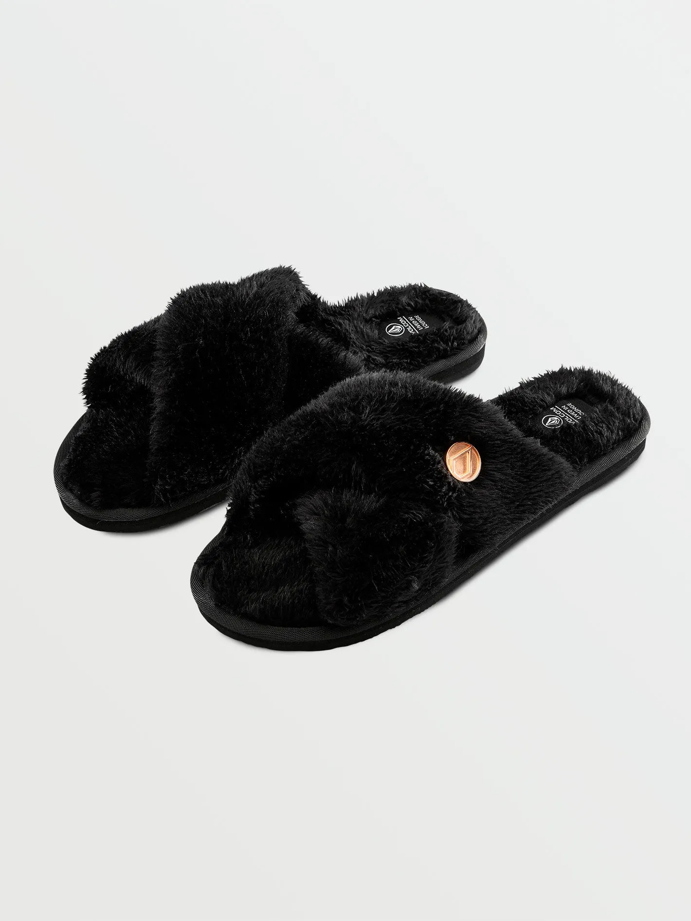 Lived In Lounge Slippers - Black