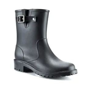 Logan Buckled Strap Waterproof Short Gumboots