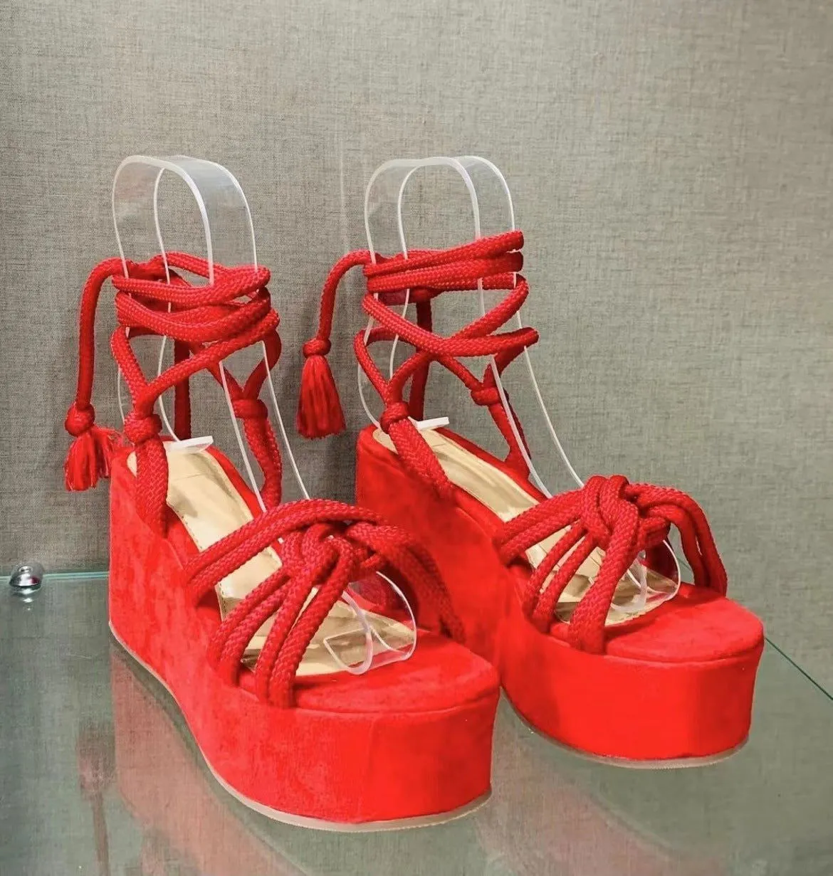 LovelyRLovely Women Wedges Strappy Sandals