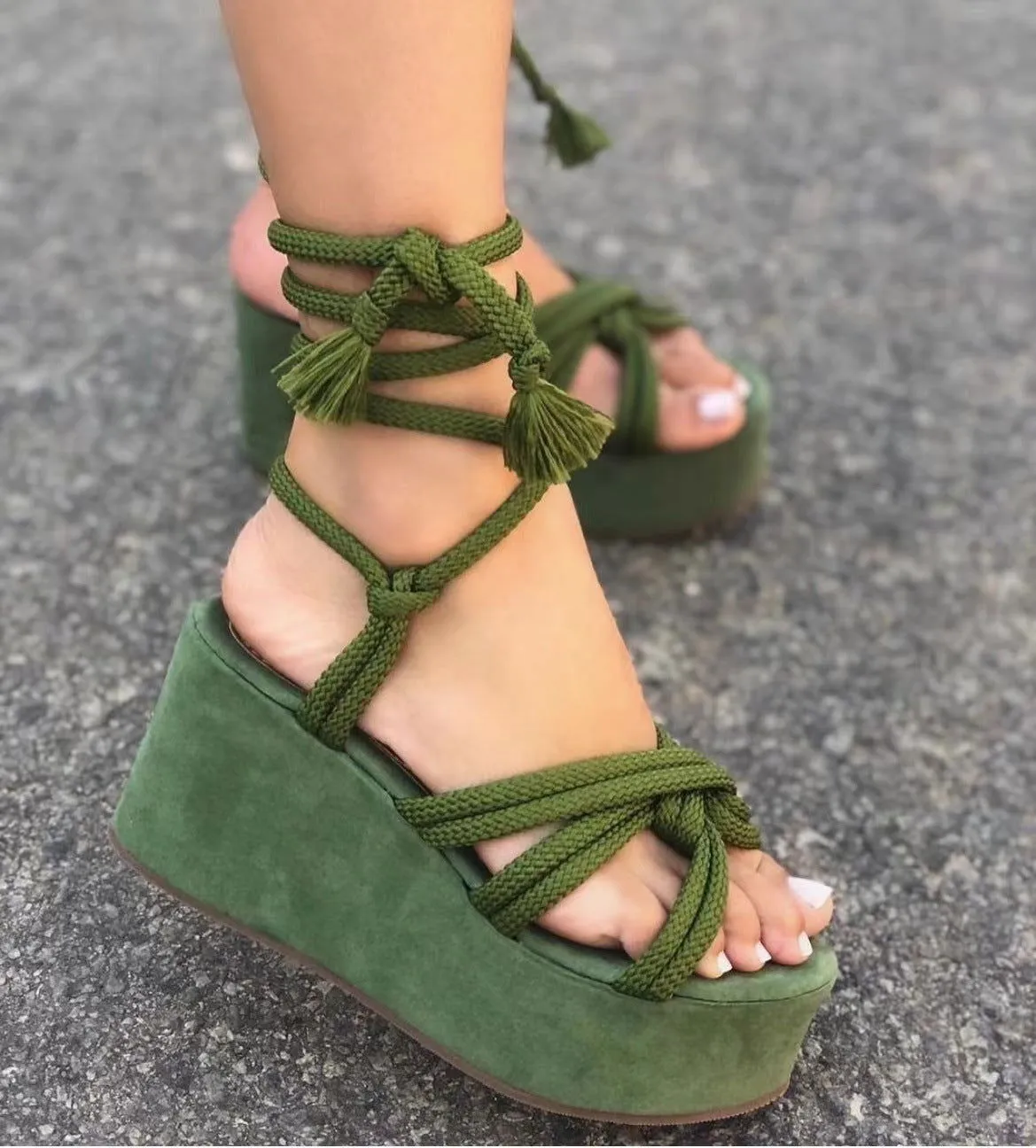 LovelyRLovely Women Wedges Strappy Sandals