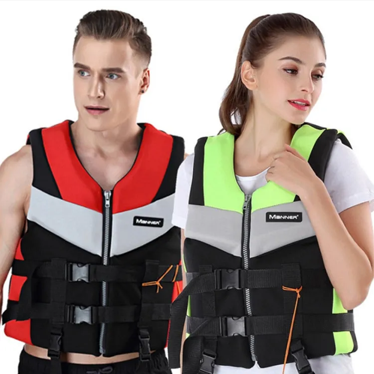 MANNER QP2030 Adult Buoyancy Vest Swimming Aid Life Jacket, Size:XXL(Red)