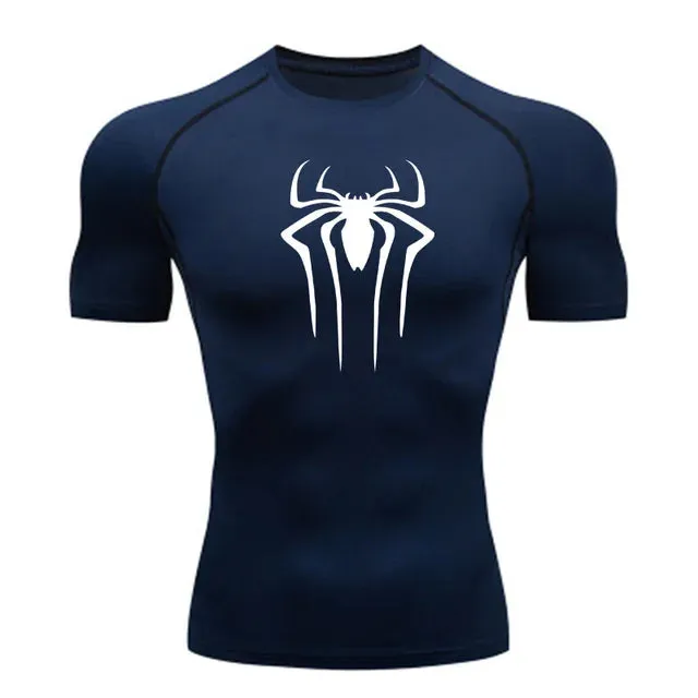 Men Fitness Gym Super Hero Sport Running T-Shirt