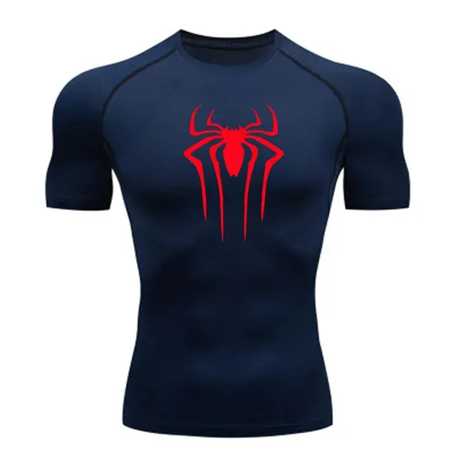 Men Fitness Gym Super Hero Sport Running T-Shirt