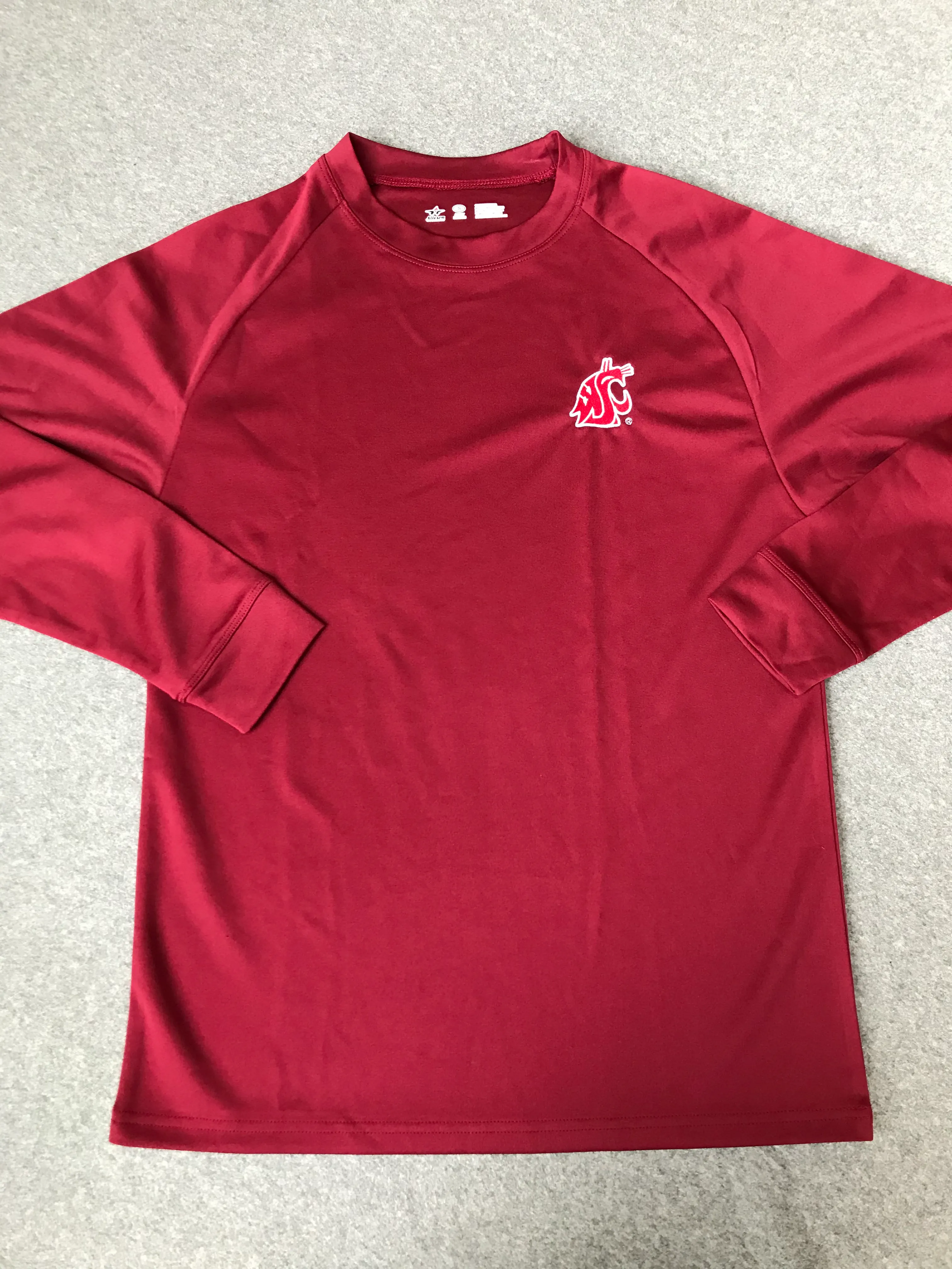 Men's athletic long sleeve with coug logo