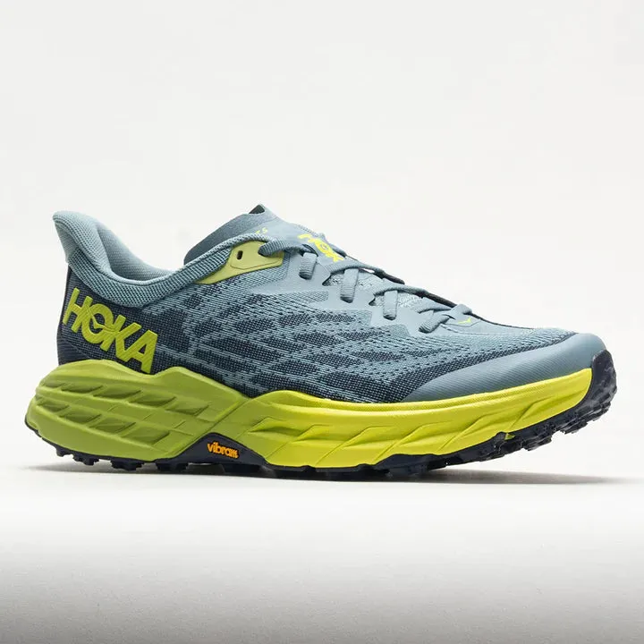 MEN'S HOKA SPEEDGOAT 5 | STONE BLUE / DARK CITRON