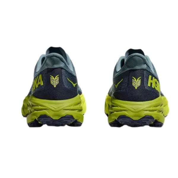 Mens Hoka Speedgoat 5 - Stone Blue / Dark Citron