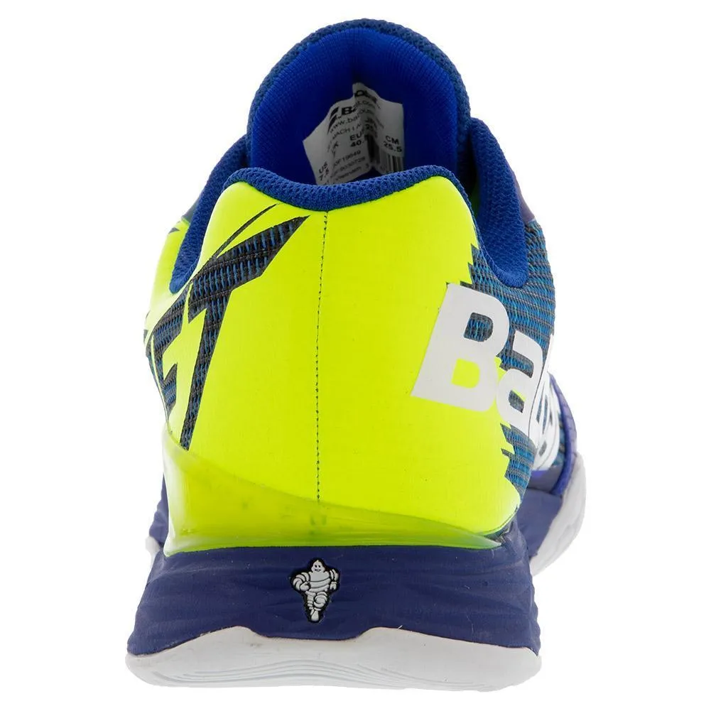 Men's Jet Mach I Blue and Fluo Aero Tennis Shoes