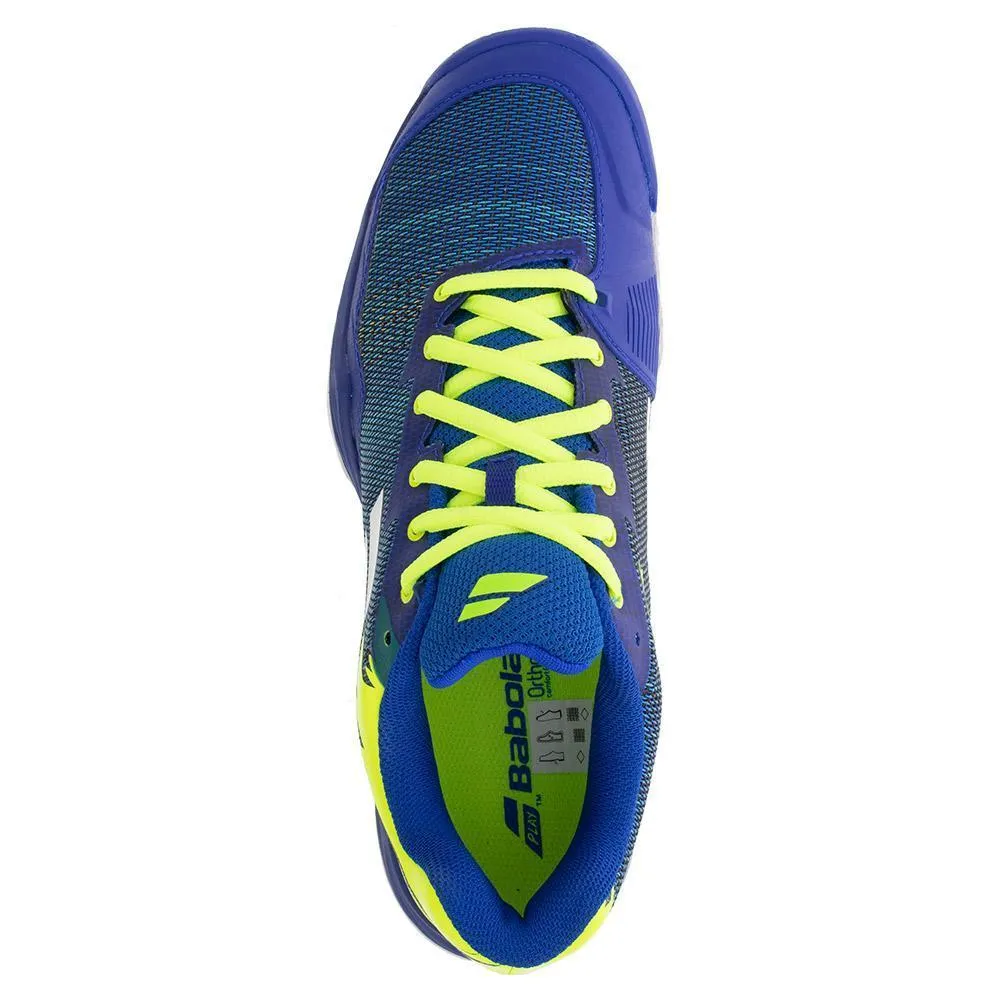 Men's Jet Mach I Blue and Fluo Aero Tennis Shoes