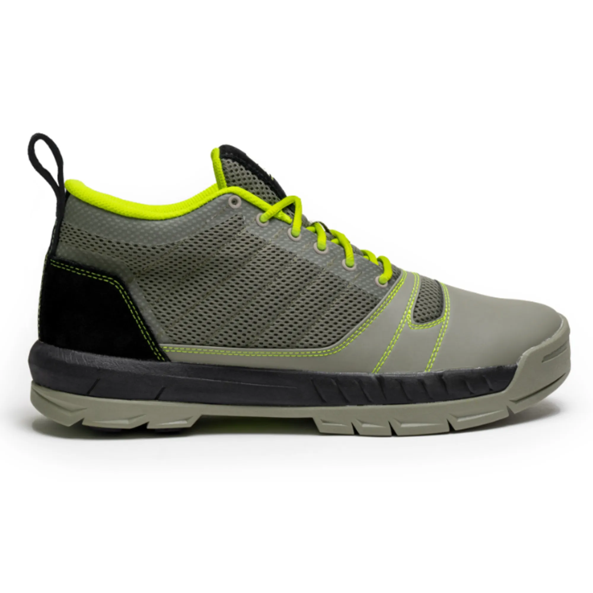 Men's Kujo Lightweight Breathable Mesh Water Resistant Yard Work Shoe in Gray/Green